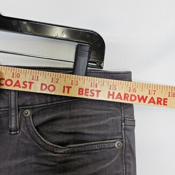 J.CREW Gray Toothpick Skinny Jeans Factory Whiskering Sz 30 - Picture 14 of 15